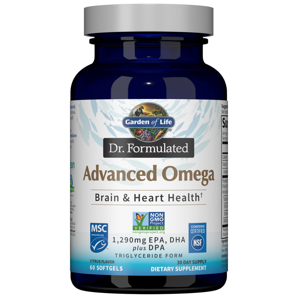 Garden of Life envase frontal mostrando la marca y beneficios