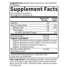 Etiqueta de Garden of Life con certificaciones Non-GMO y sin gluten que transmite confianza