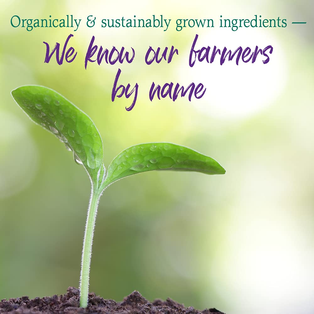 Garden of Life etiqueta con certificaciones orgánica, vegana y sin gluten