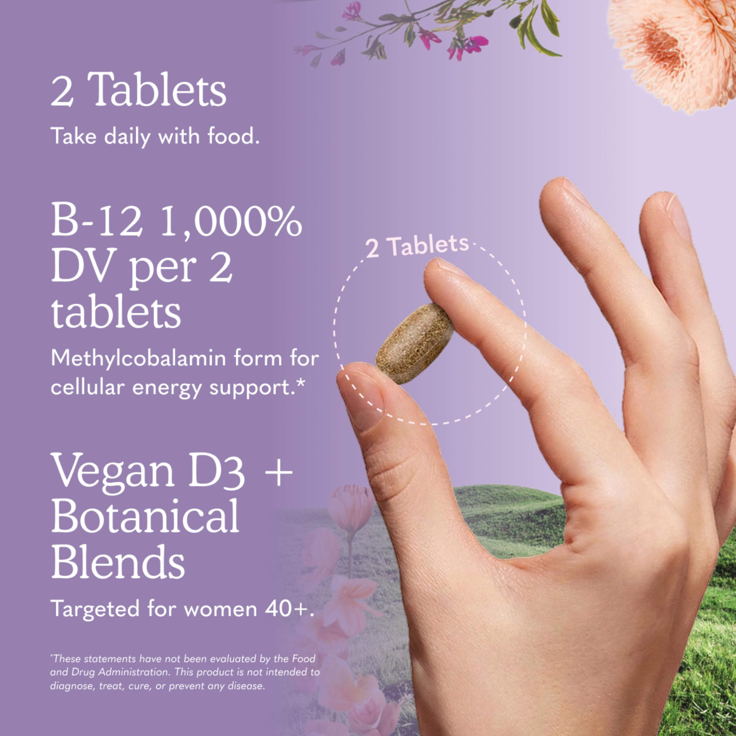 Garden of Life etiqueta nutricional abierta mostrando dosis y minerales clave