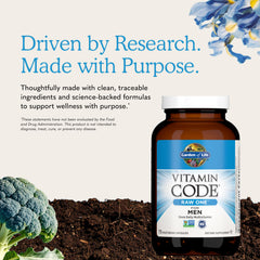 Garden of Life etiqueta nutricional clara indicando vitaminas incluidas
