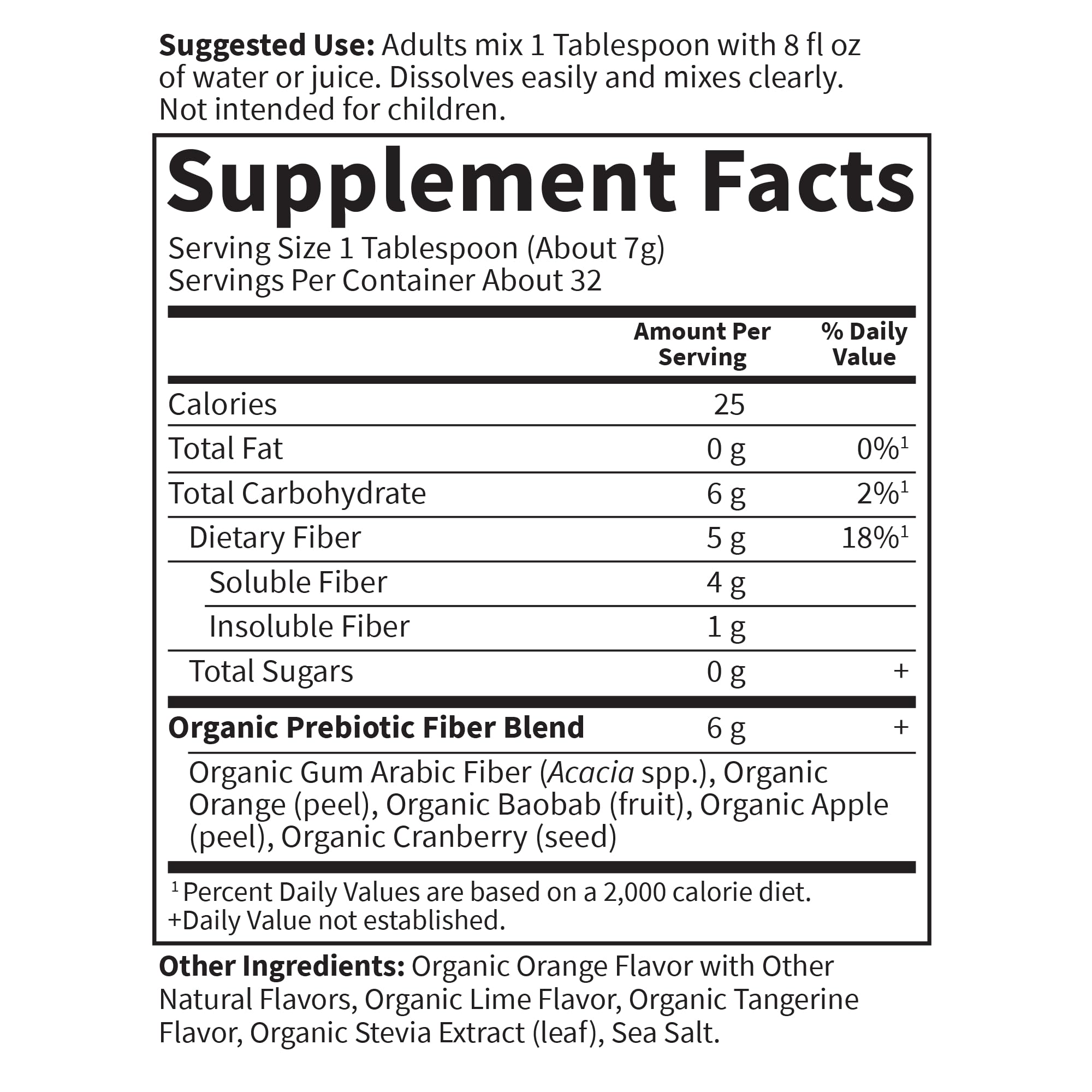 Garden of Life etiqueta con certificaciones orgánicas y sin gluten visibles