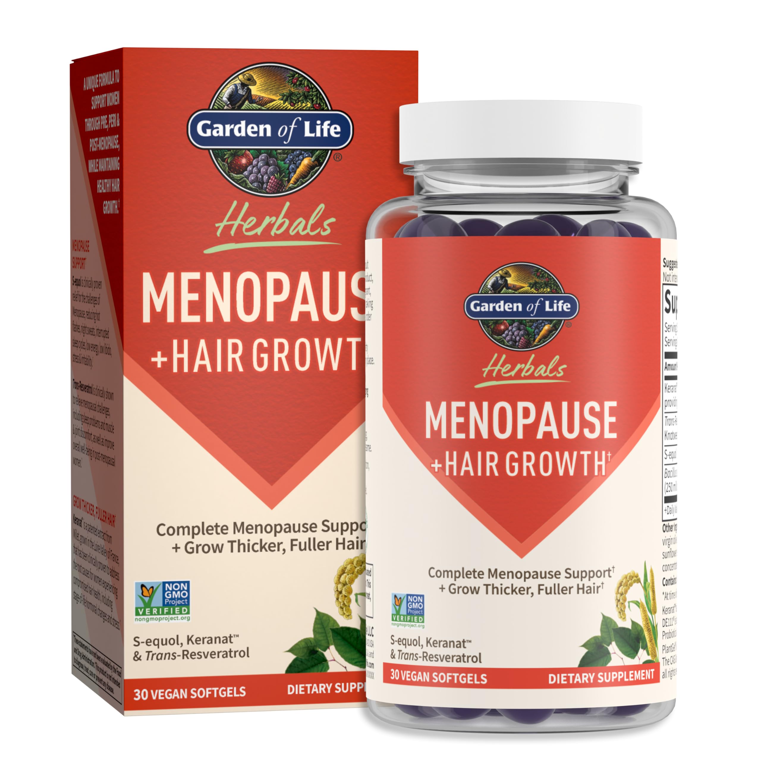 Garden of Life frente del envase mostrando beneficios y sabor berry