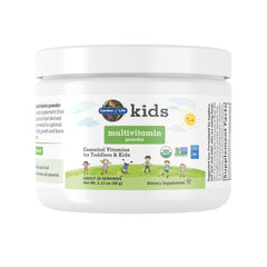 Garden of Life envase frontal mostrando diseño y dosis clara