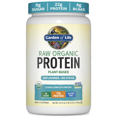 Garden of Life envase frontal mostrando el producto y beneficios claros
