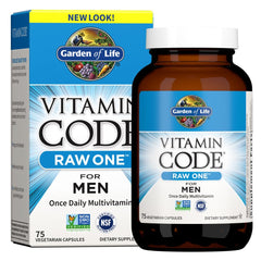 Garden of Life frasco frontal mostrando etiqueta y beneficios visibles