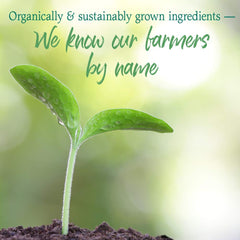 Garden of Life brotes y polvo juntos resaltando ingredientes naturales