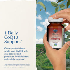 Garden of Life ingredientes crudos sobre mesa enfoque en alimentos integrales