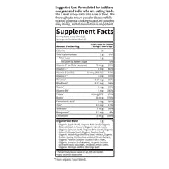 Etiqueta Garden of Life con lista de ingredientes orgánicos verificados