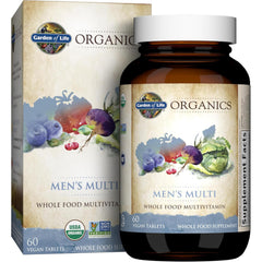Garden of Life multivitamin frontal mostrando el envase y beneficios