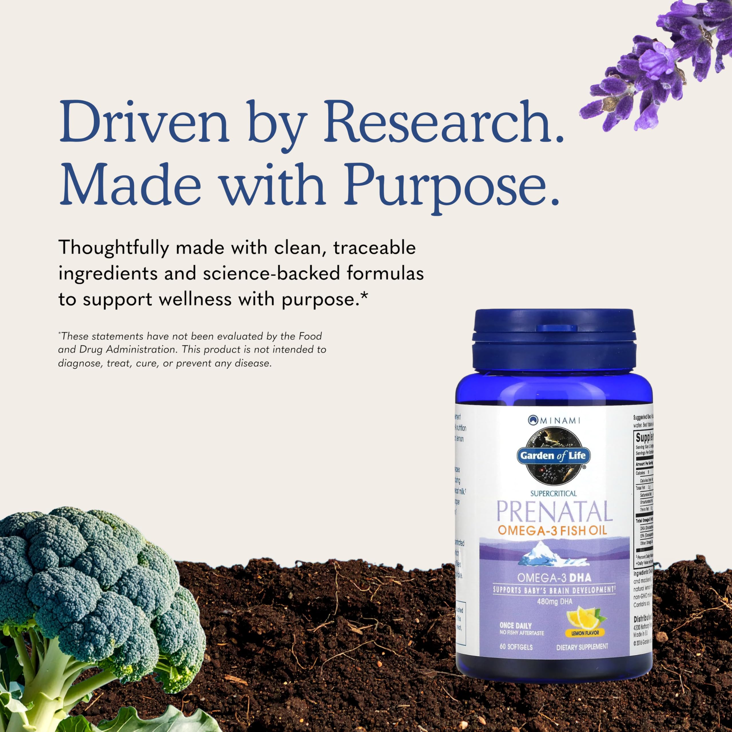 Garden of Life etiqueta con lista de ingredientes, transparencia y confianza