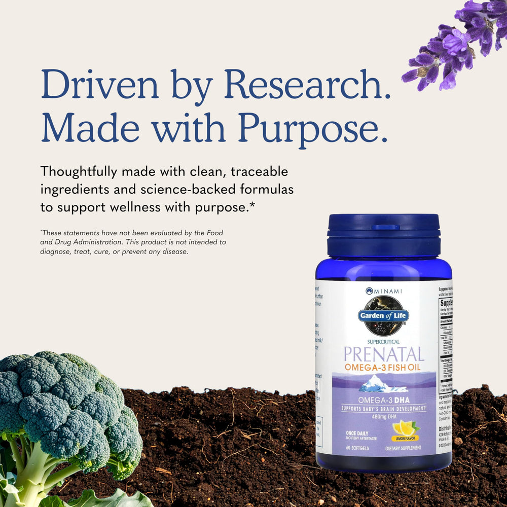 Garden of Life etiqueta con lista de ingredientes, transparencia y confianza