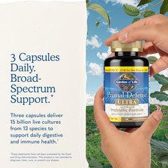 Garden of Life ingredientes clave como Bacillus y Saccharomyces en foco
