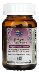 Garden of Life polvo de resveratrol en primer plano muestra textura pura y fermentada