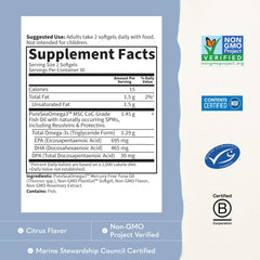 Garden of Life dos softgels en mano para comparar tamaño