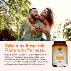 Garden of Life producto en cocina junto a alimentos fermentados, integración diaria