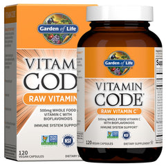 Garden of Life envase frontal mostrando fórmula vegana y beneficios