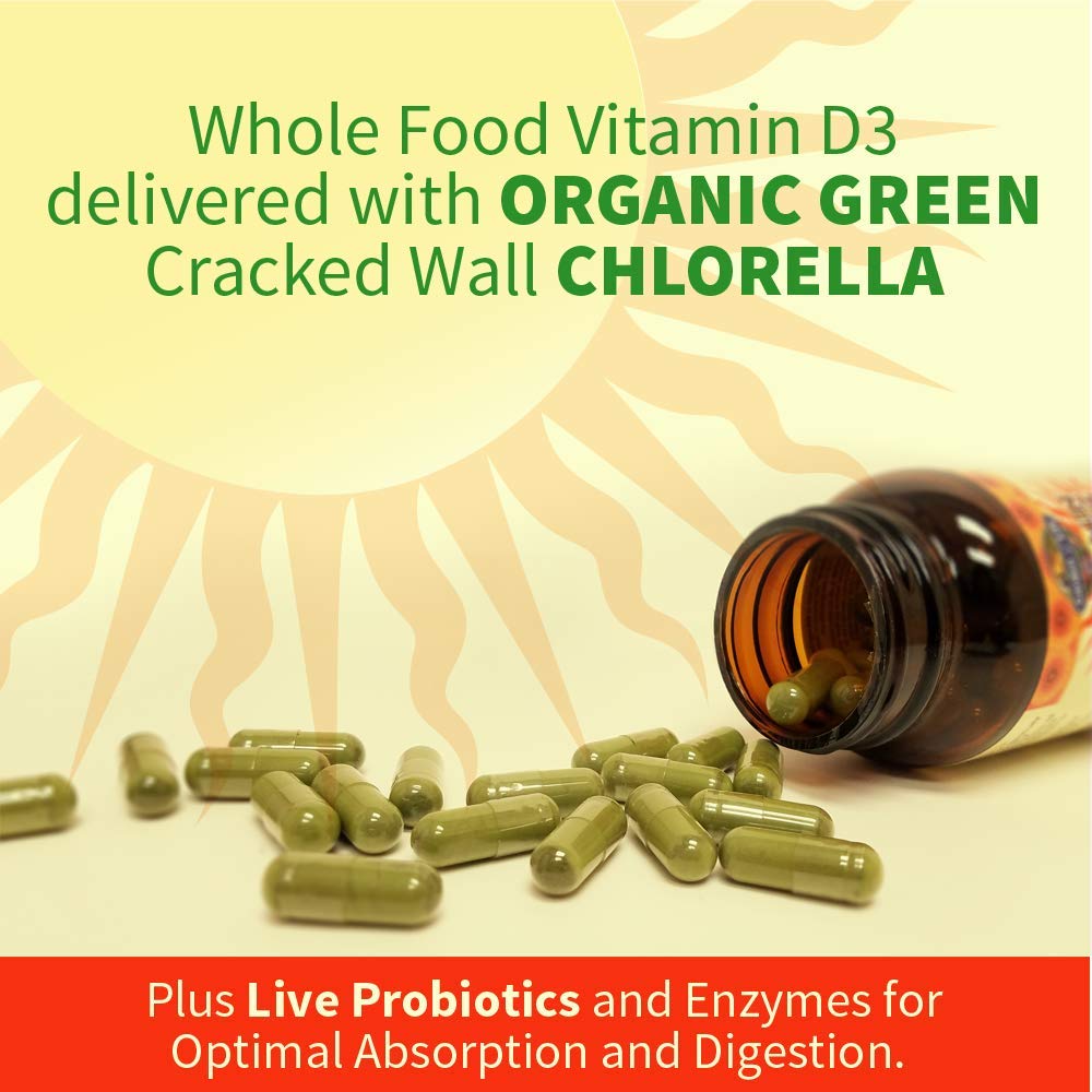 Garden of Life imagen de chlorella orgánica que aporta lípidos naturales para absorción