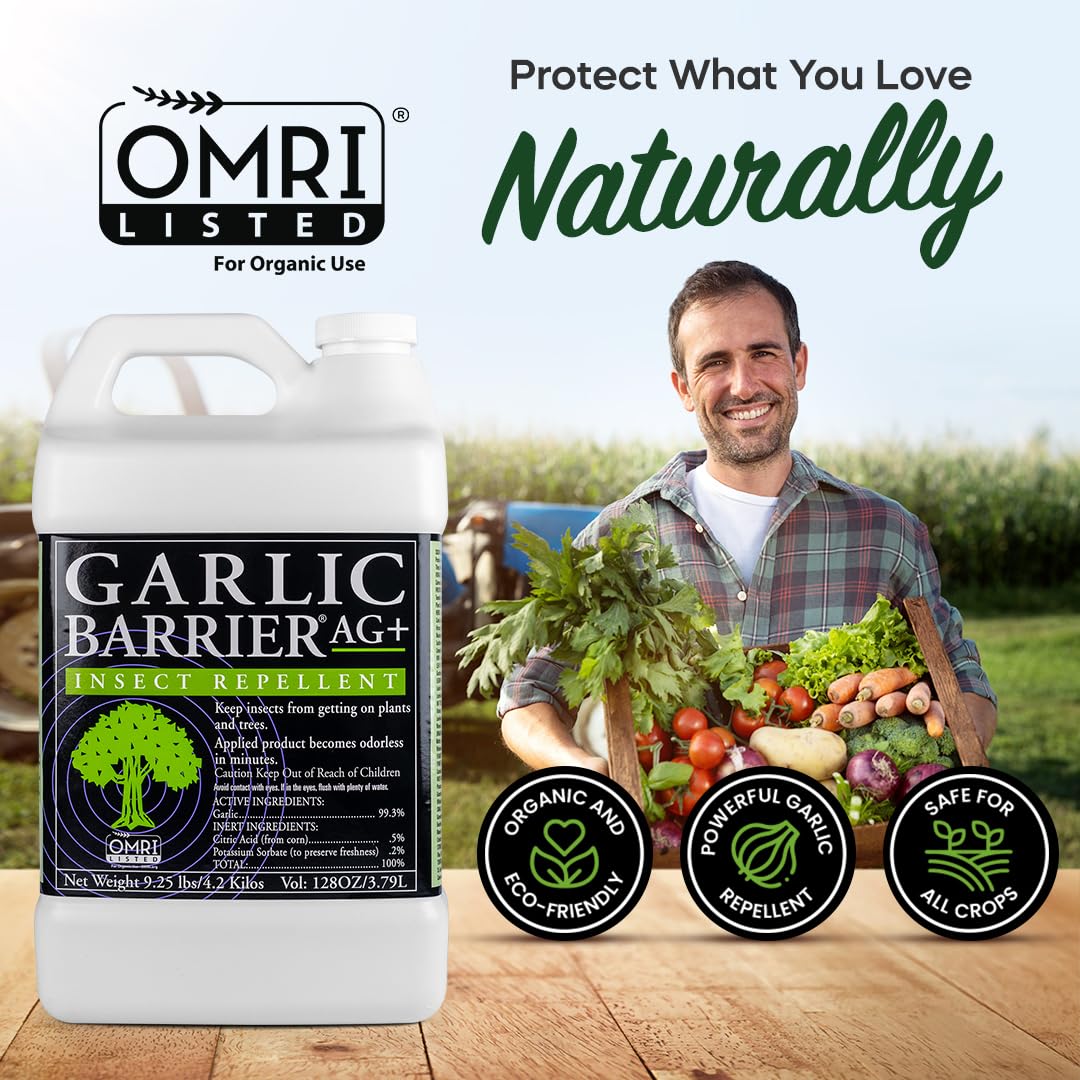 Garlic Barrier galón almacenado correctamente listo para mezclas