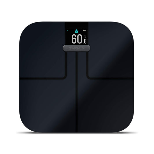 Detalle de pantalla de Garmin Index S2 mostrando métricas, mejora la visualización inmediata