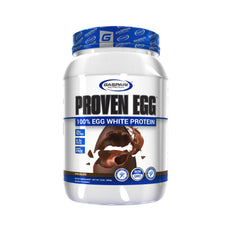 Gaspari Nutrition envasado frontal mostrando sabor chocolate y beneficio proteína pura
