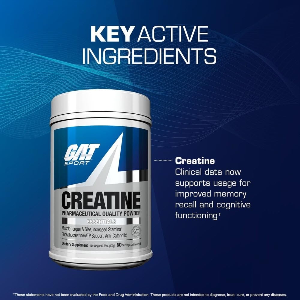 GAT SPORT etiqueta con instrucciones y lista de ingredientes clara