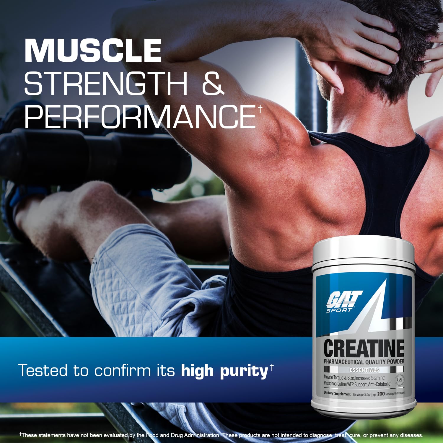 GAT SPORT etiqueta con lista de ingredientes y direcciones para uso claro y transparente