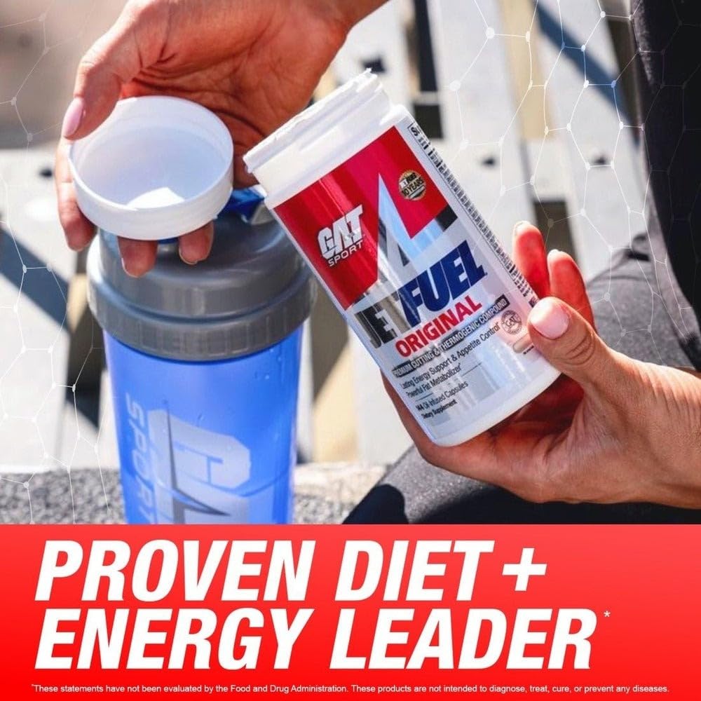 GAT SPORT JETFUEL comparación de tamaño con mano para referencia de porción