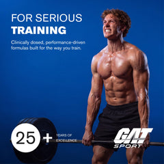GAT SPORT producto en gimnasio durante sesión de fuerza para potencia