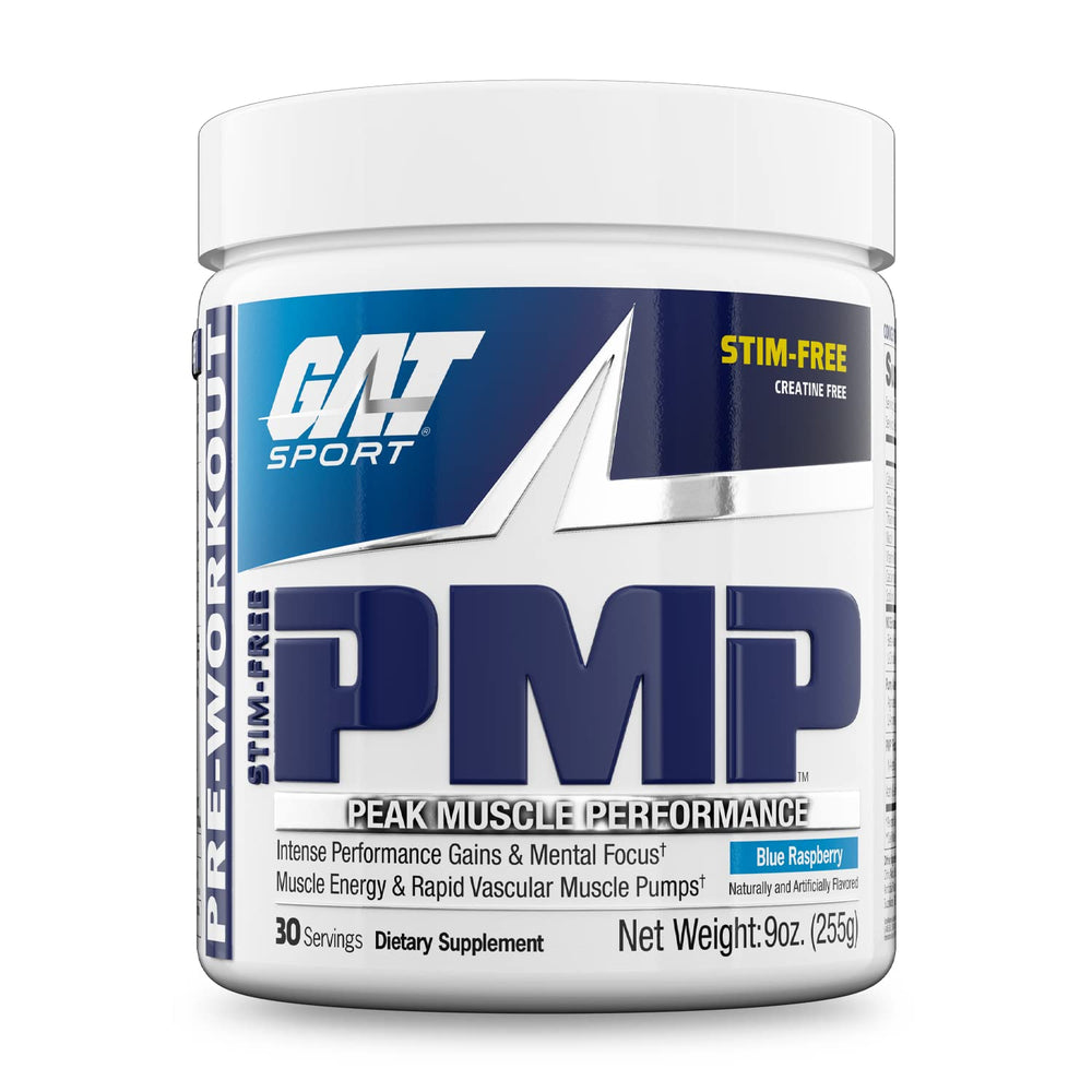 GAT SPORT envase frontal Blue Raspberry mostrando etiqueta y tamaño
