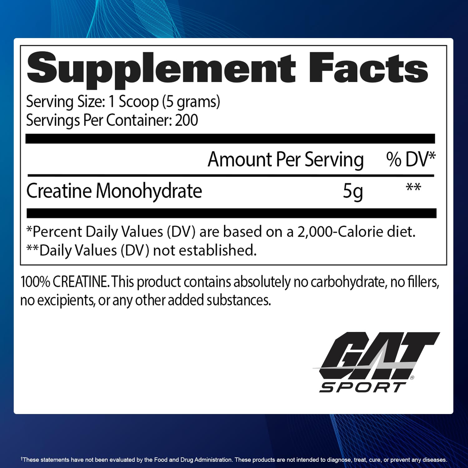 GAT SPORT polvo micronizado textura cercana con aspecto fino para fácil disolución