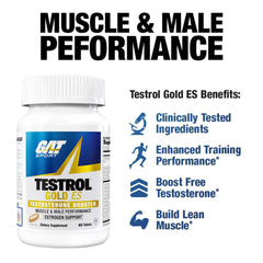 GAT SPORT Testrol Gold ES tabletas comparadas con una moneda para escala