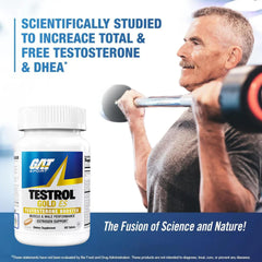 GAT SPORT Testrol Gold ES etiqueta con información de ingredientes y dosificación