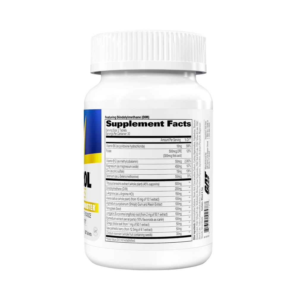 GAT SPORT Testrol Gold ES tabletas texturizadas mostrando tamaño y acabado