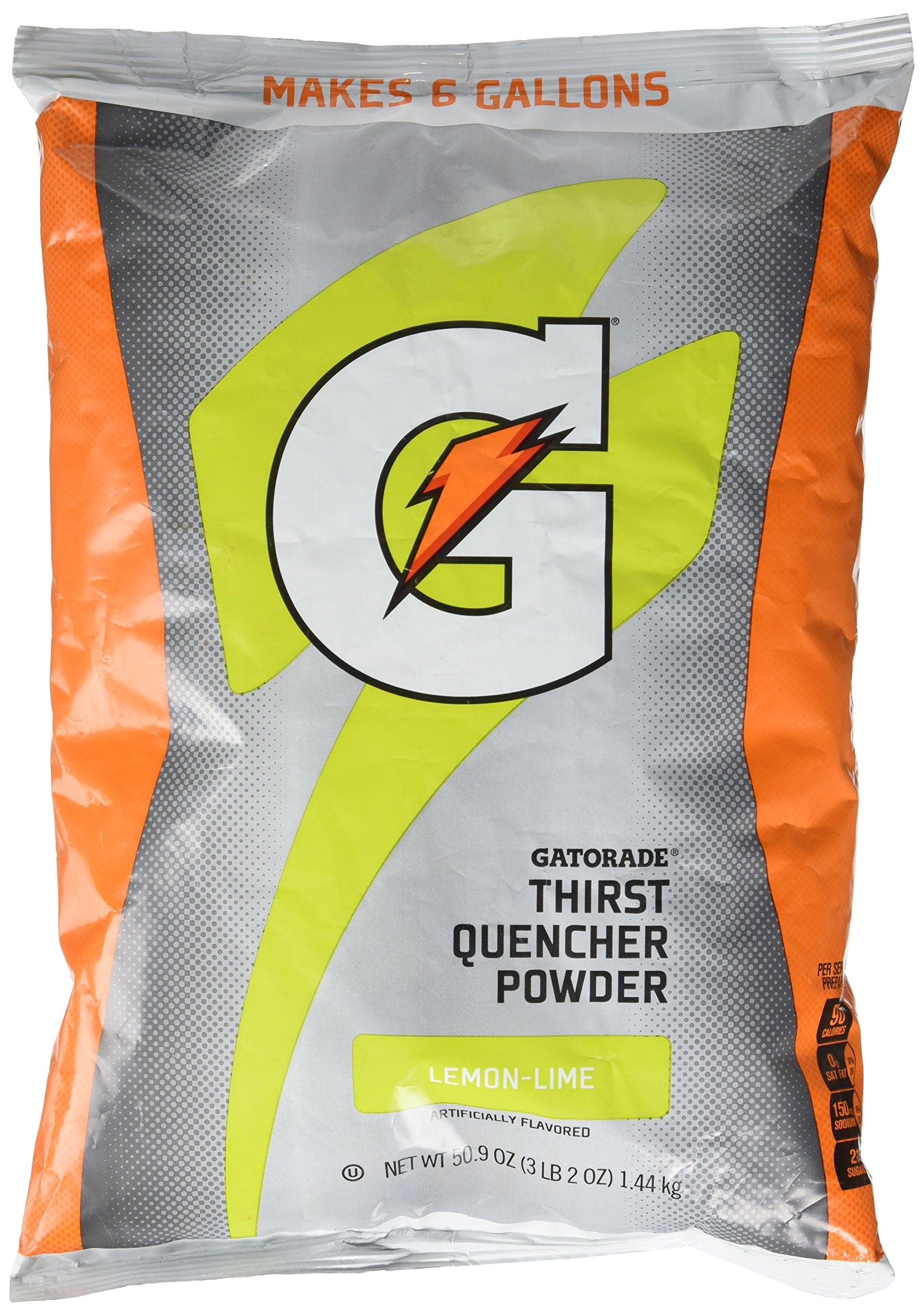 Gatorade envase frontal 50.9 oz mostrando etiqueta y rinde