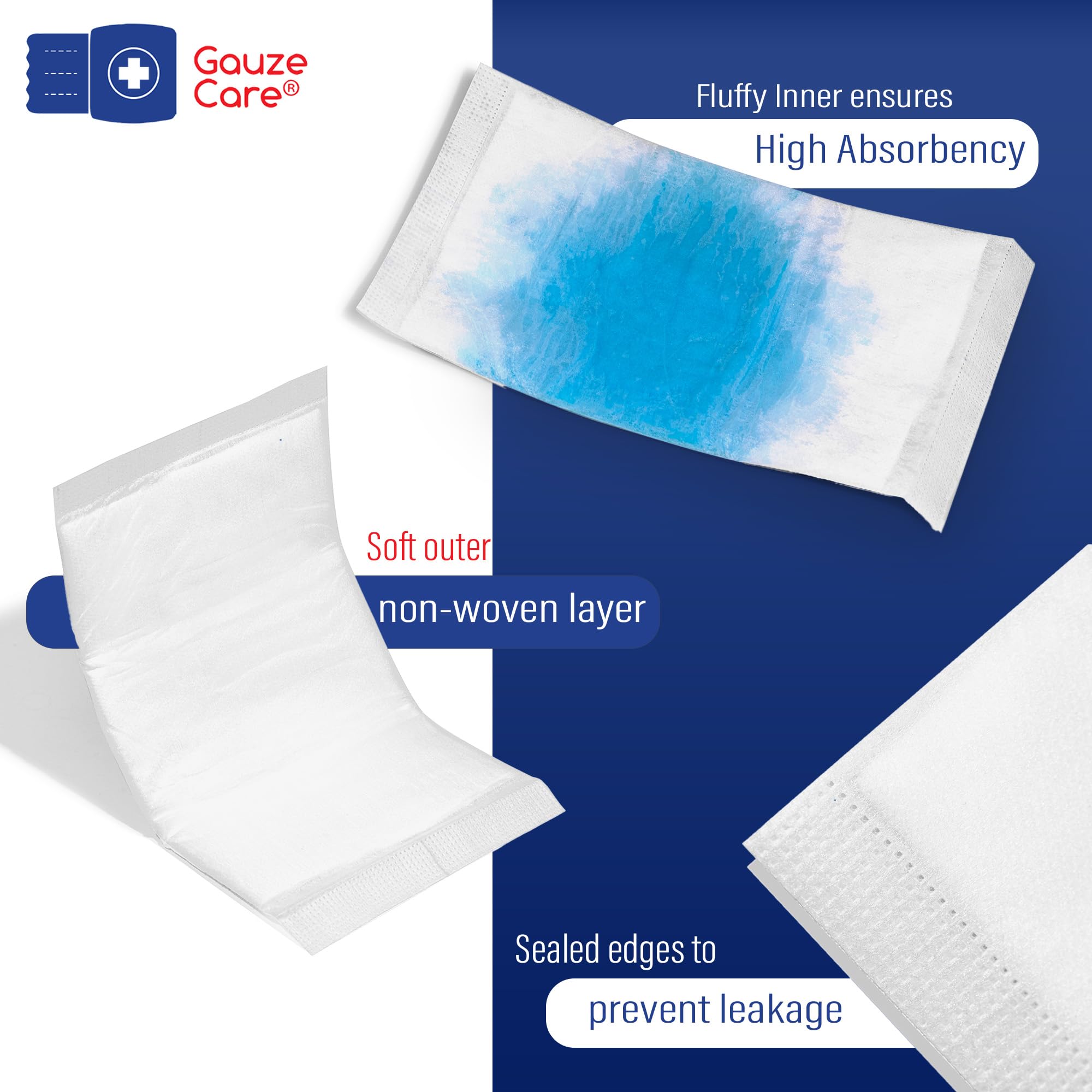 Gauze Care capa no adherente textura suave que protege la piel