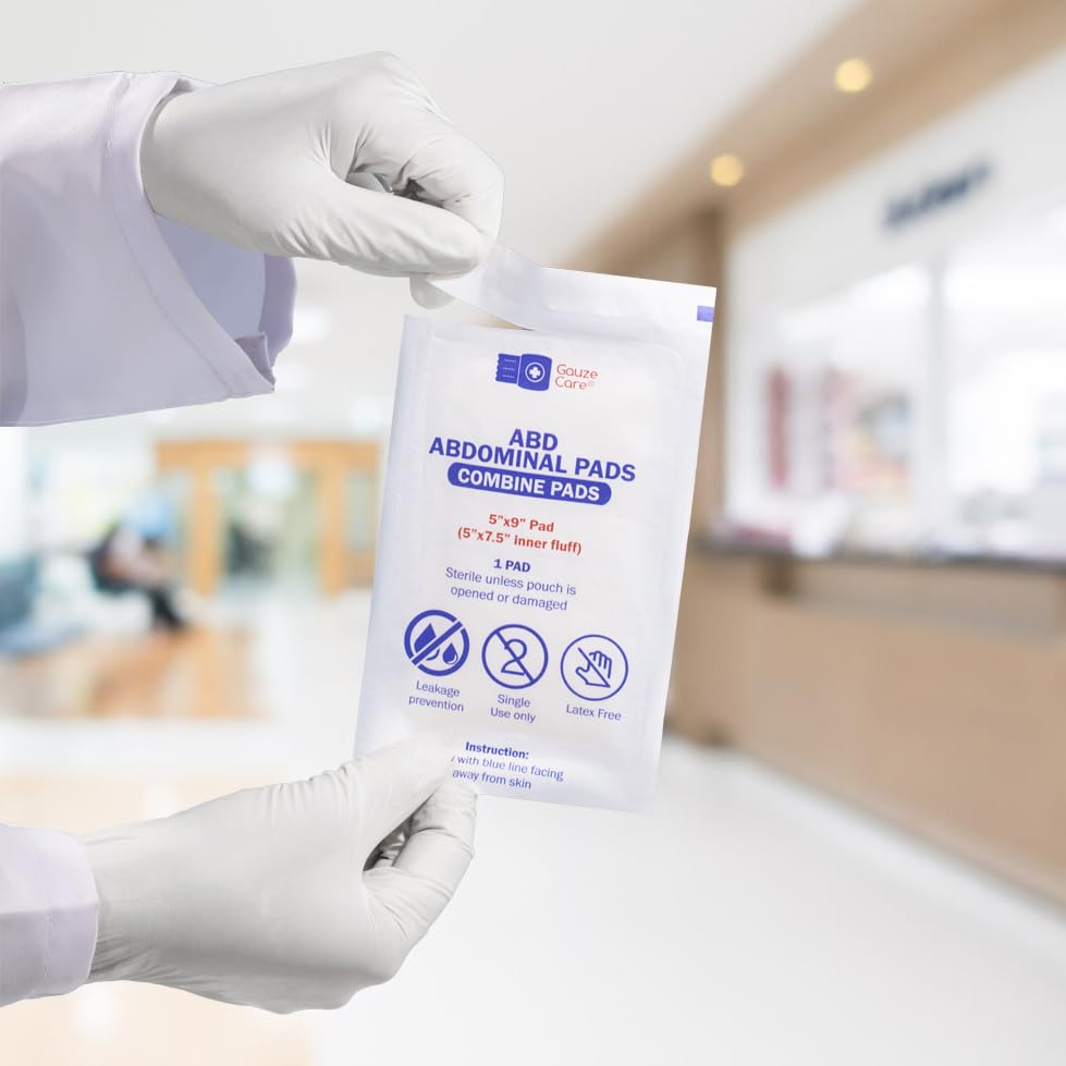 Gauze Care comparación de tamaño 5x9 ideal para heridas extensas