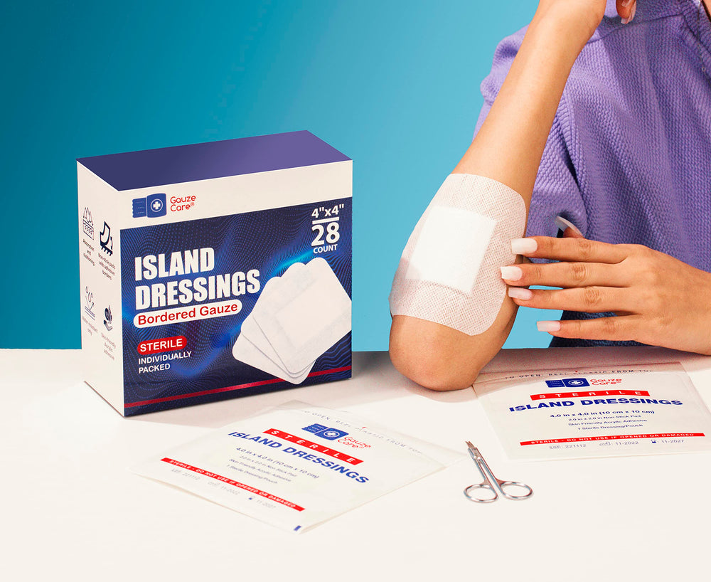 Gauze Care en botiquín doméstico destacando almacenamiento y uso cotidiano