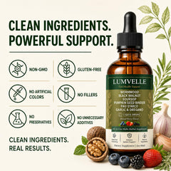 GBQMGS Lumvelle etiqueta legible con la lista de ingredientes naturales