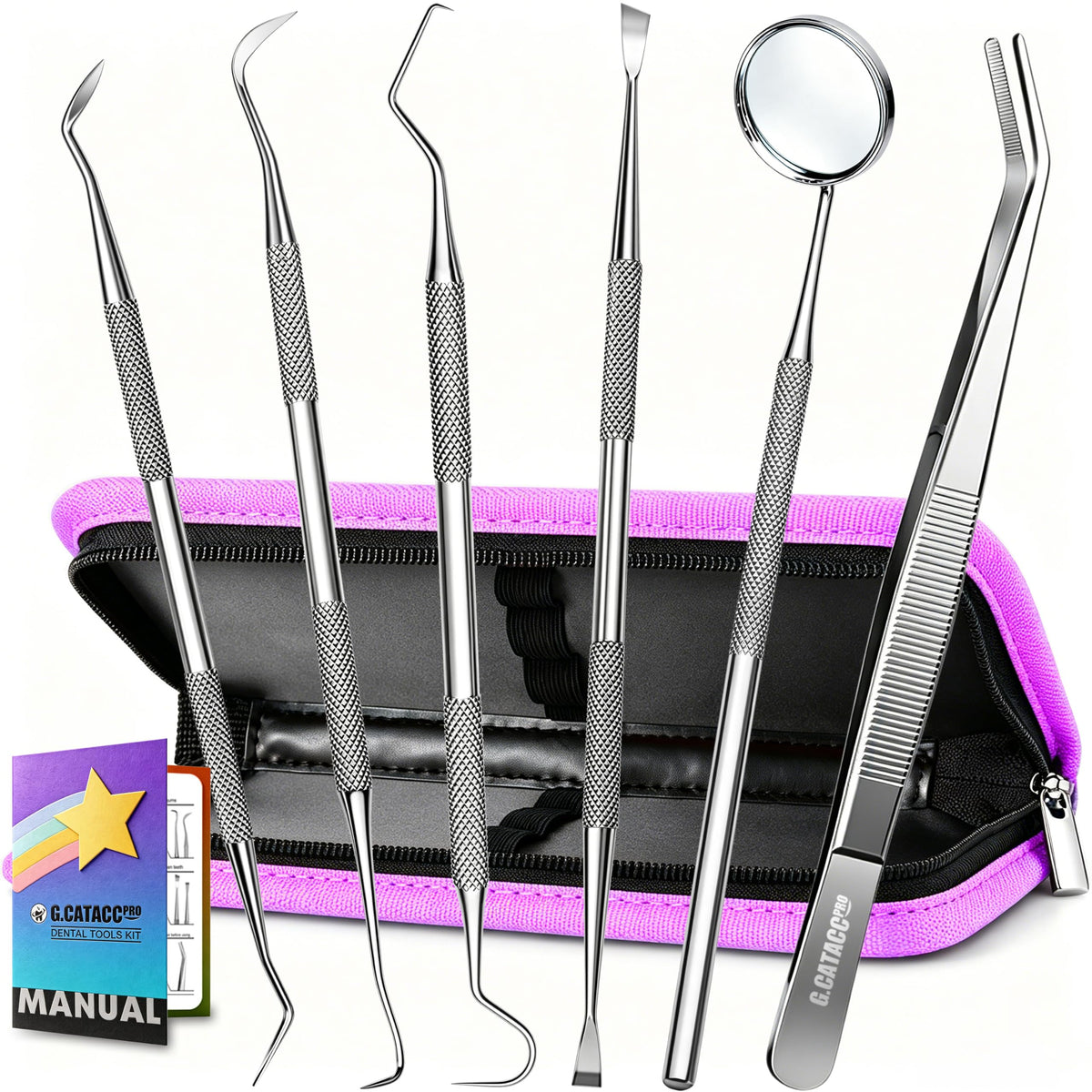 G.CATACC kit frontal mostrando estuche y herramientas para higiene precisa