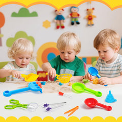 GCTWFYK set montado en mesa sensorial fomentando juego creativo