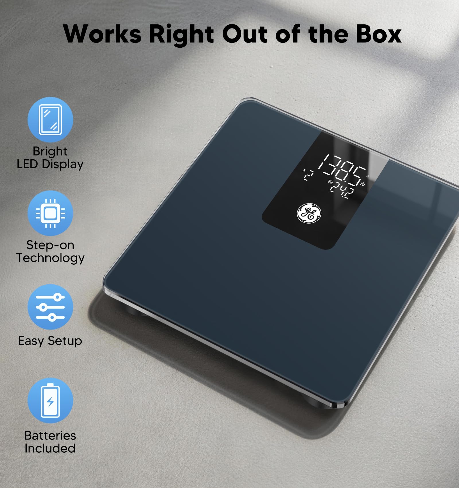 Pantalla de app Fit Profile sincronizada con la báscula GE