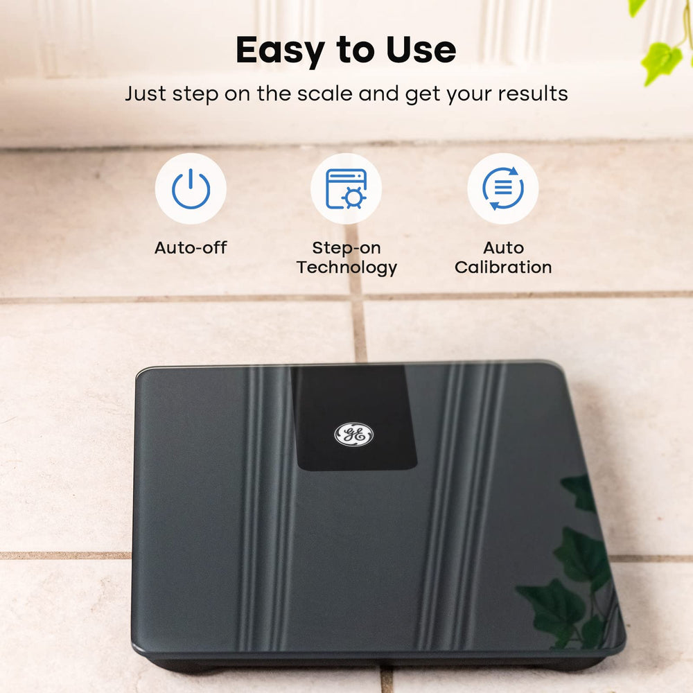 Etiqueta mostrando conexión Bluetooth y app Fit Profile GE