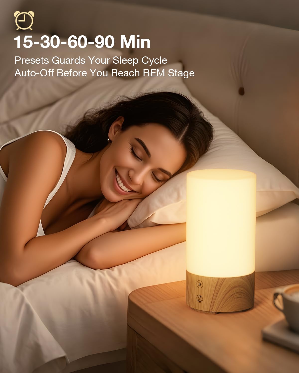 Geecent lámpara iluminando una oficina con luz natural simulada