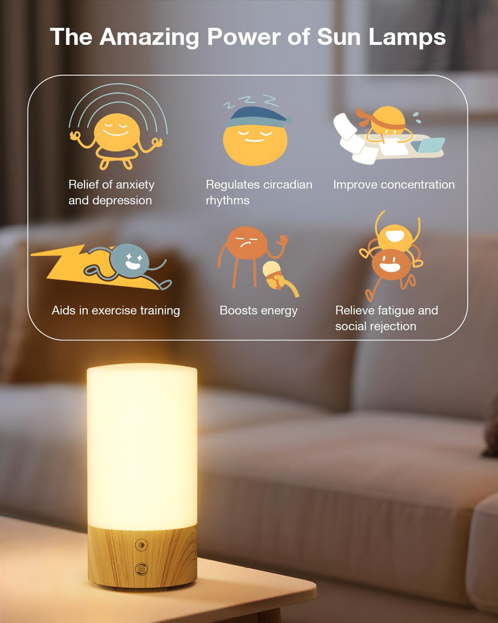 Geecent lámpara en uso en salón creando ambiente luminoso confortable