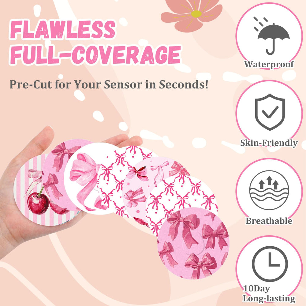 Geiserailie parche junto a sensor Dexcom G7 para comparar tamaño y cobertura completa