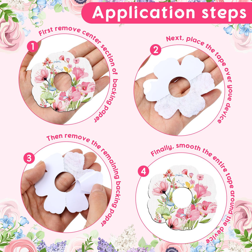 Geiserailie etiqueta y diseño floral, aporta estética discreta al sensor