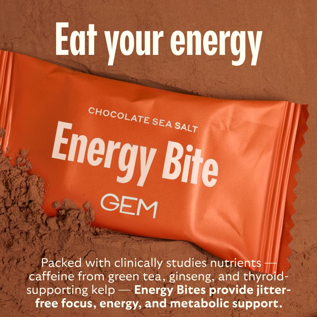 GEM bocado con ingredientes vegetales exhibidos mostrando beneficio plant-based