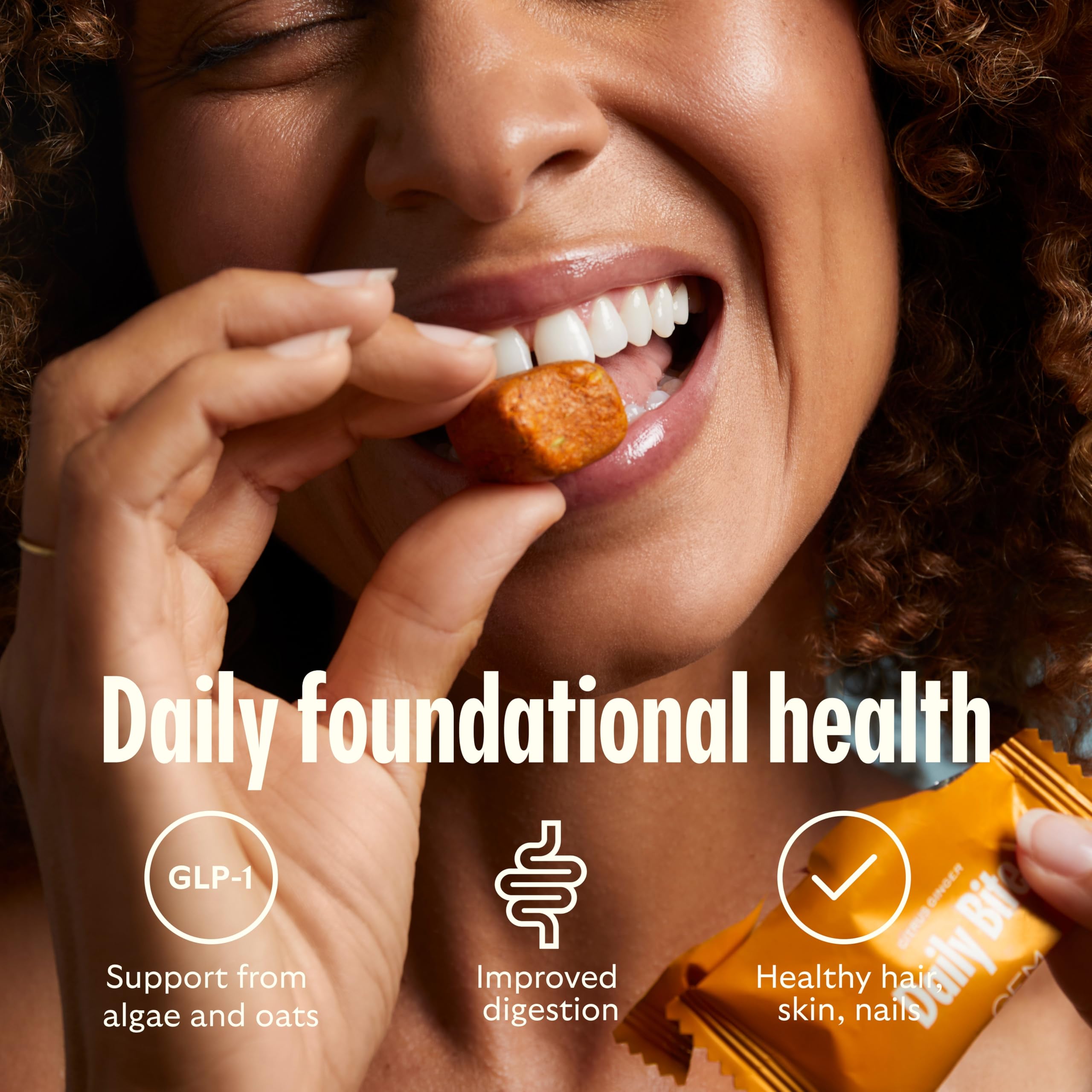 Etiqueta nutricional de GEM legible que muestra vitaminas y minerales