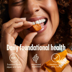 Etiqueta nutricional de GEM legible que muestra vitaminas y minerales